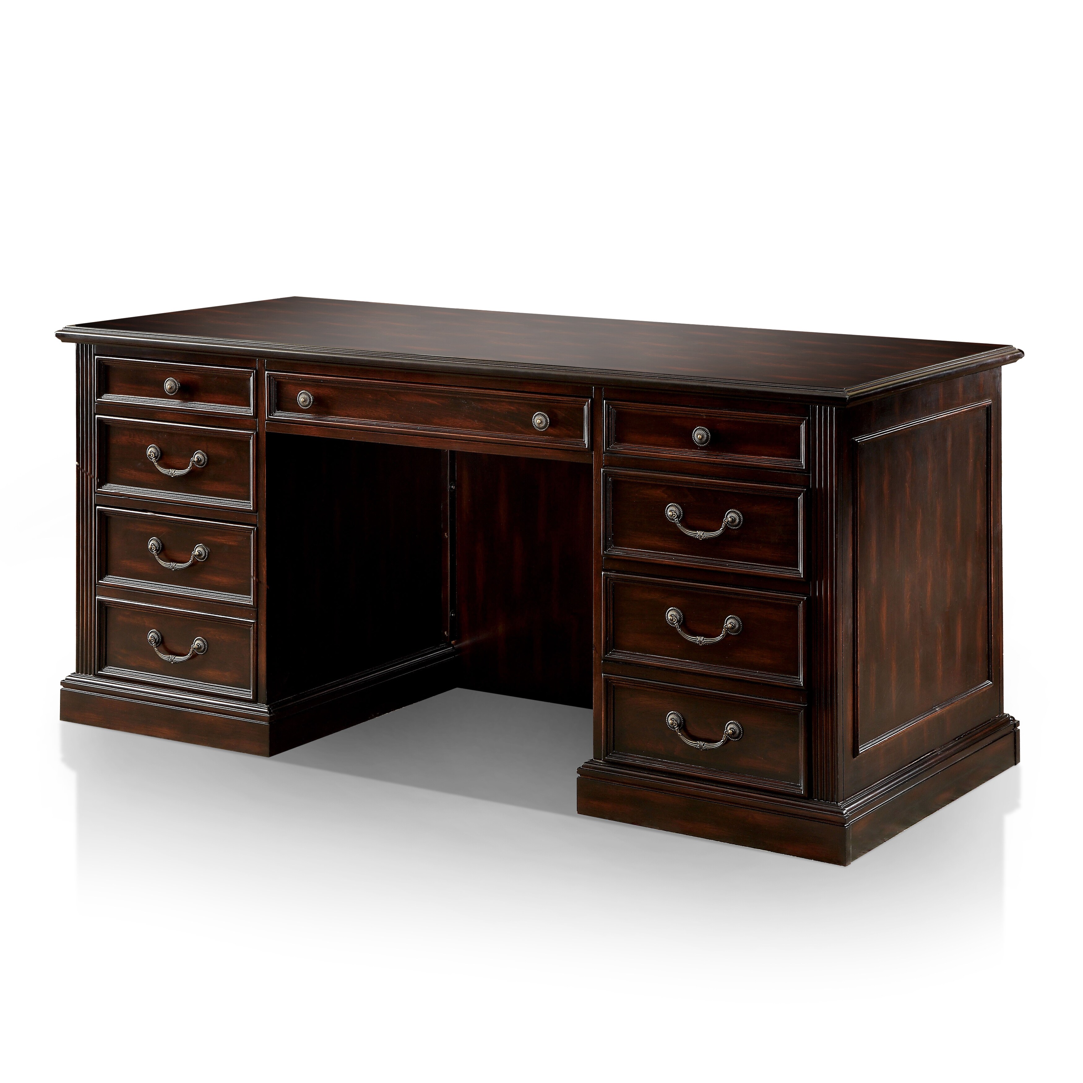 Shop Furniture Of America Rame Transitional Cherry 66 Inch