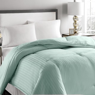 Microfiber Striped Hypoallergenic Down Comforter