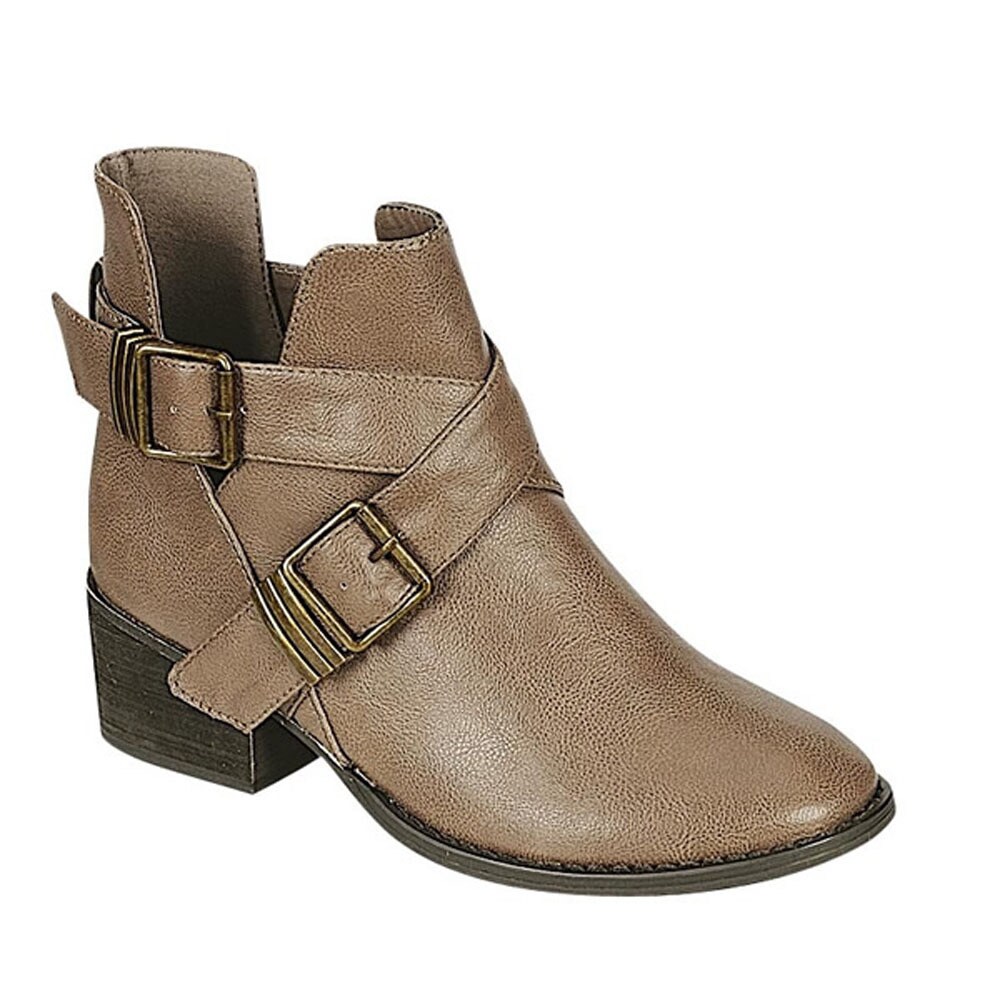 criss cross ankle heel booties