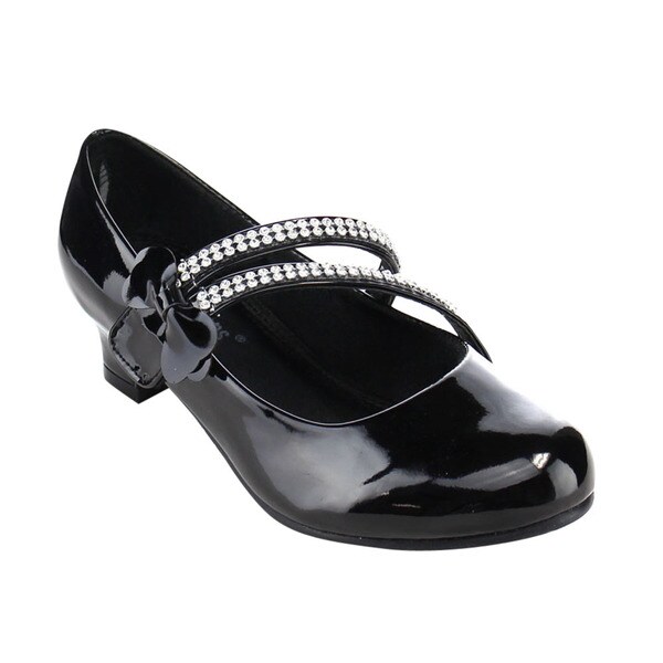 IINFINE Girls Low Heels Princess Mary Jane Shoes