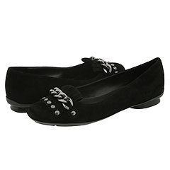 Vaneli Deluxe Black Suede Flats