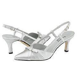 Vaneli Zohra Silver Raso Kid Pumps/Heels