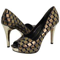 Nine West Bonfire Bronze Multi Synthetic Pumps/Heels
