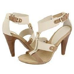 Nine West Snooks Ivory/Natural Leather Sandals Nine West Sandals