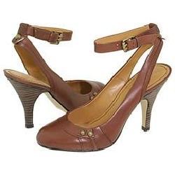 Nine West Zoello Brown Leather Pumps/Heels