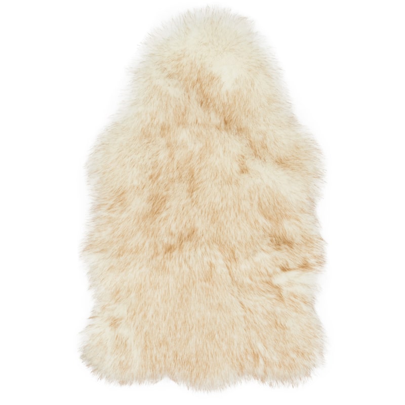 Alexander Home Faux Fur Two-toned Textured Shag Rug