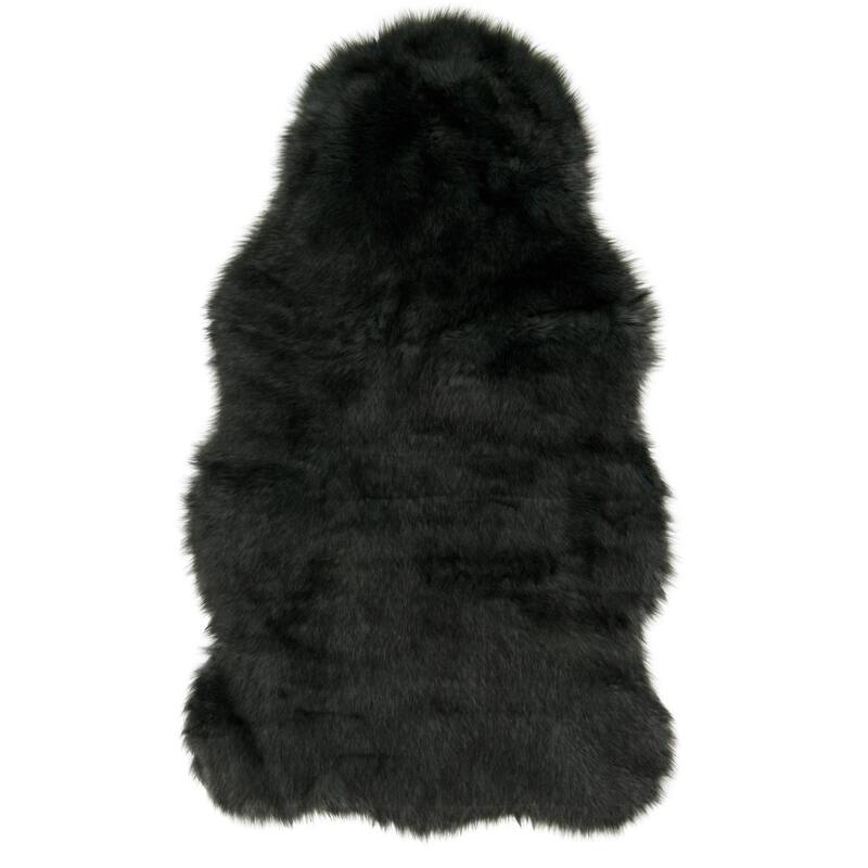 Alexander Home Faux Fur Two-toned Textured Shag Rug