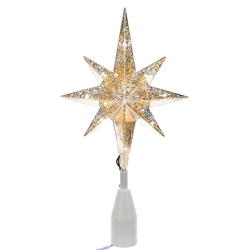 Kurt Adler UL 10-Light Gold Bethlehem Star Treetop