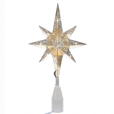 Kurt Adler UL 10-Light Gold Bethlehem Star Treetop