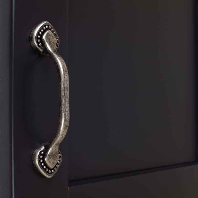 GlideRite 3-inch CC Beaded Spade 5-inch Length Weathered Nickel Cabinet Pulls (Pack of 10 or 25)