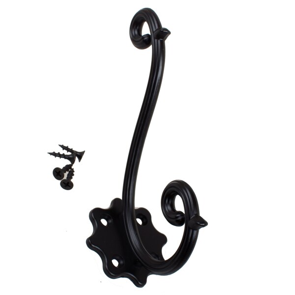 black decorative hooks