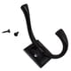 preview thumbnail 1 of 3, GlideRite 4.25-inch Decorative Matte Black Flared Double-Prong Coat Hooks (Pack of 10 or 25)