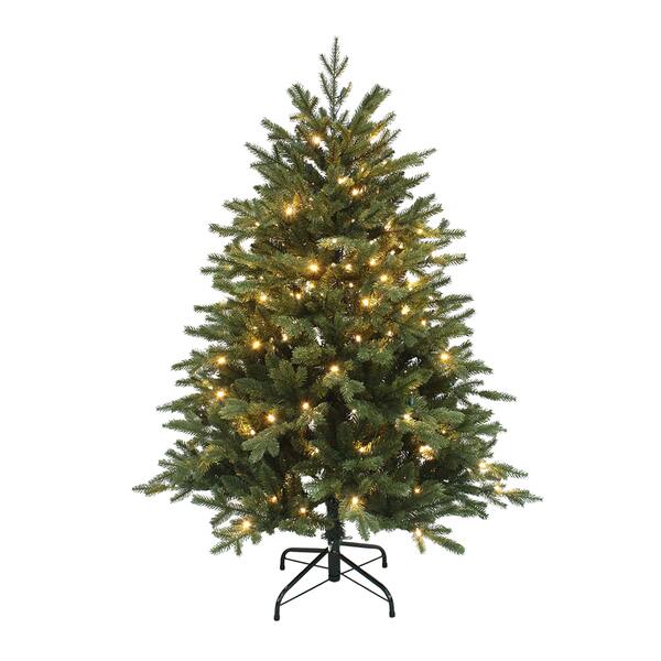 Kurt Adler 4.5-Foot Pre-Lit LED PE Pine Tree - Overstock - 13000860