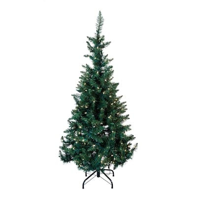 Kurt Adler 4.5-Foot Pre-Lit Green Pine Tree
