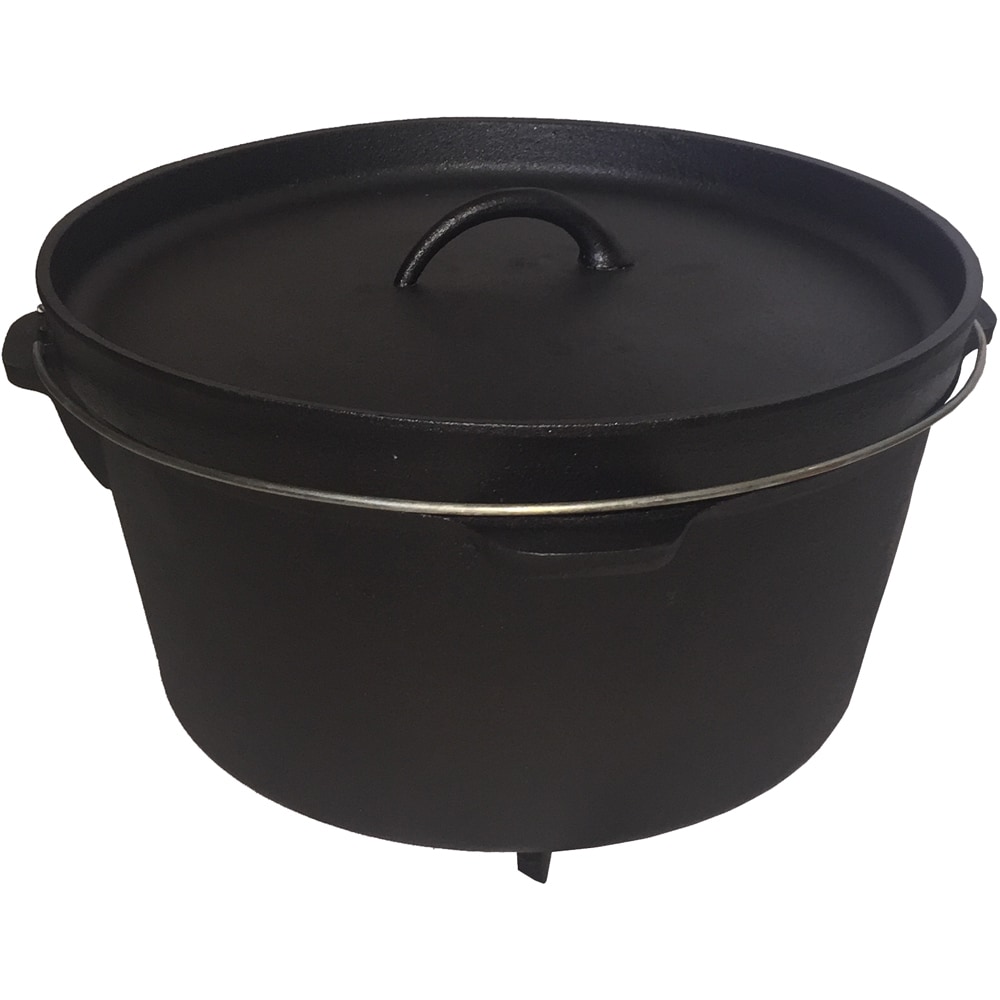 Moose Country Gear Black Cast Iron 12-quart Dutch Oven - Bed Bath & Beyond  - 13000967