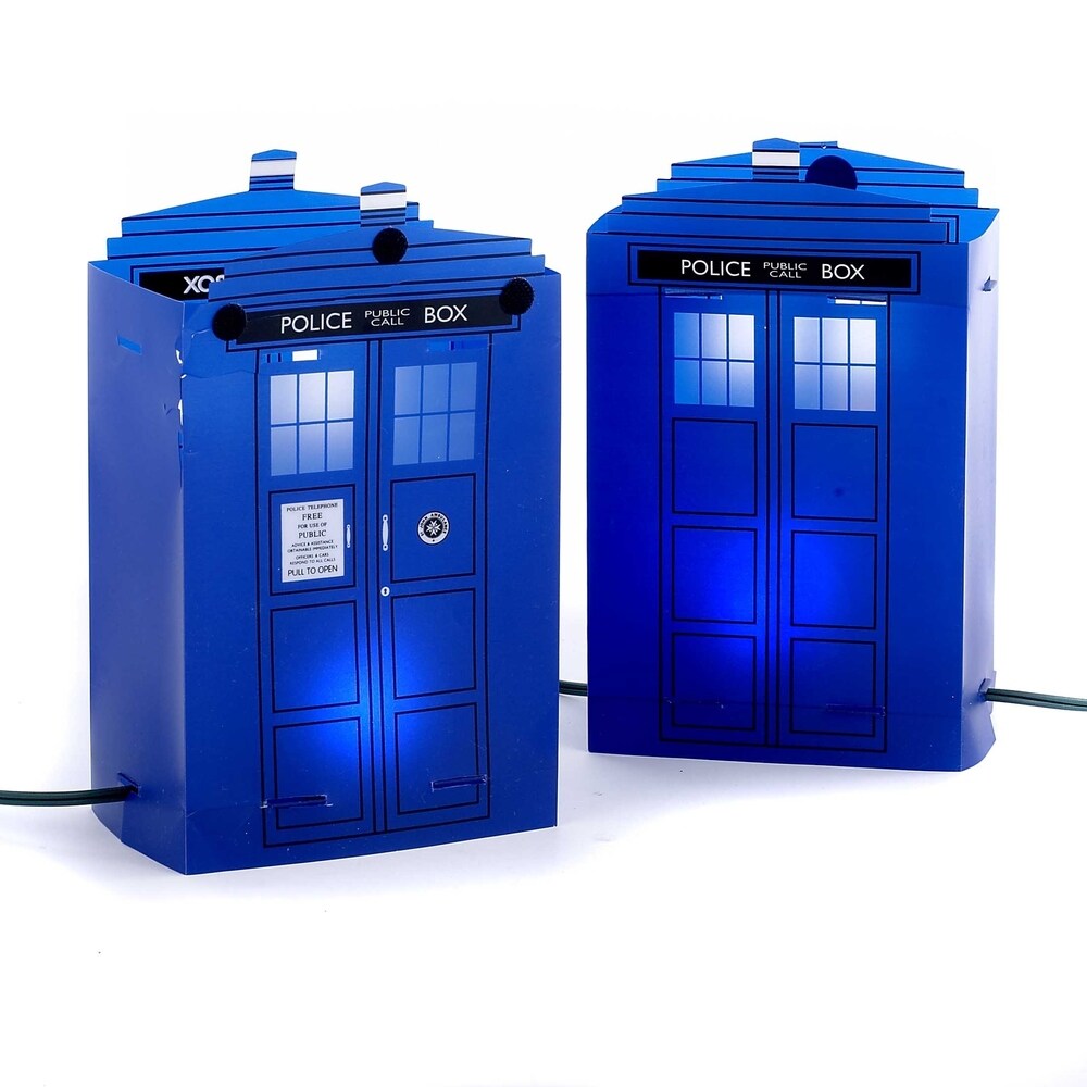 Shop Now For The Doctor Who Tardis 9 Inch Light Up Tree Topper Fandom Shop