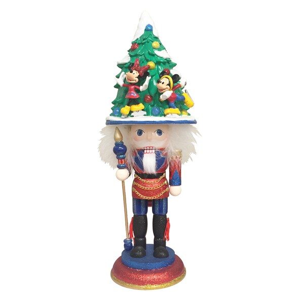 mickey and minnie ice skating figurine