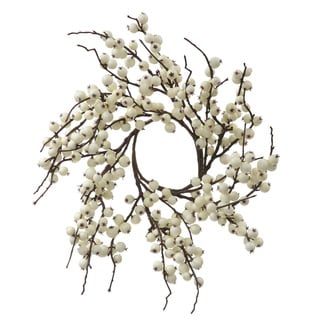 Vickerman White 18 Inch Indoor Outdoor Artificial Berry Wreath Ping The Best Deals On Christmas Wreaths Garlands Vickerman White 18 Inch Indoor Outdoor Artificial Berry Wreath Ping The Best Deals On Christmas Wreaths Garlands
