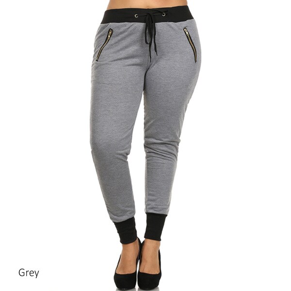 polyester joggers womens