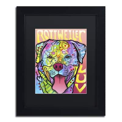 Dean Russo 'Rottweiler Luv' Matted Framed Art