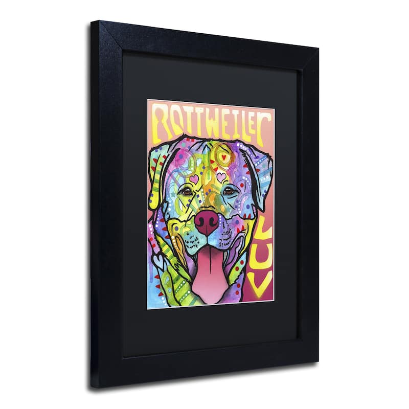 Dean Russo 'Rottweiler Luv' Matted Framed Art - Bed Bath & Beyond ...