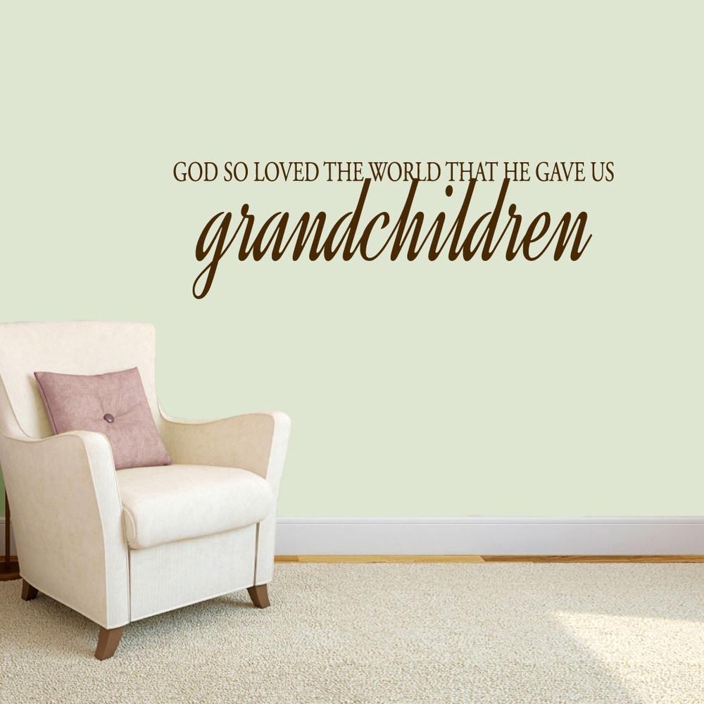 God Gave Us Grandchildren Wall Decal Quote - MEDIUM - Bed Bath & Beyond -  13001761