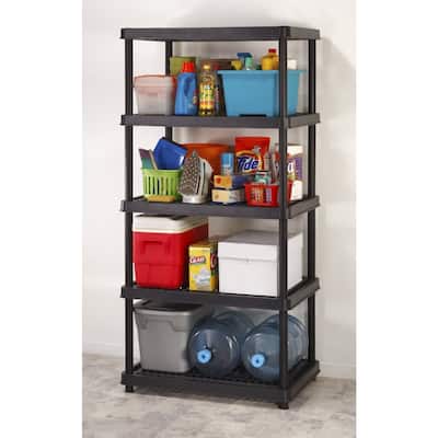 Keter 5-Tier 24" Utility Freestanding Ventilated Shelving Unit