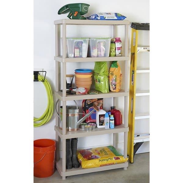 Shop Keter 5 Tier 34 In W X 16 In D X 72 In H Sand Freestanding