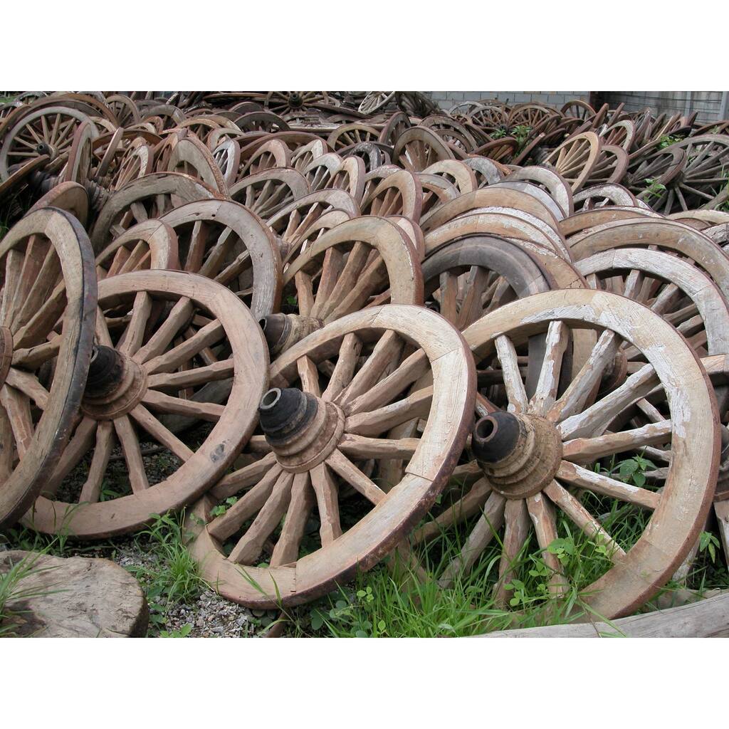 Antique Wild West Wagon Wheel