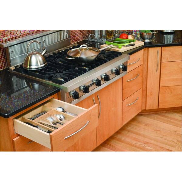 Shop Rev A Shelf 4wct 1 Wood Cut To Size Cutlery Kitchen Utensil