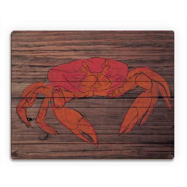 Crabby Wood Wall Art