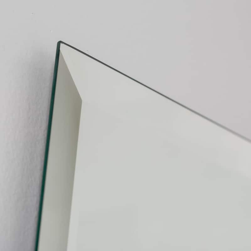 Century Clear Glass Modern Bathroom Mirror