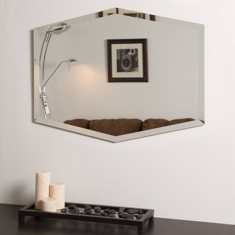 Century Clear Glass Modern Bathroom Mirror