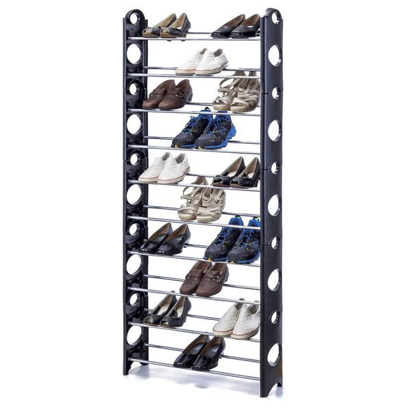 Shop Black Friday Deals On 30 Pair Stackable Shoe Rack Overstock 13002834