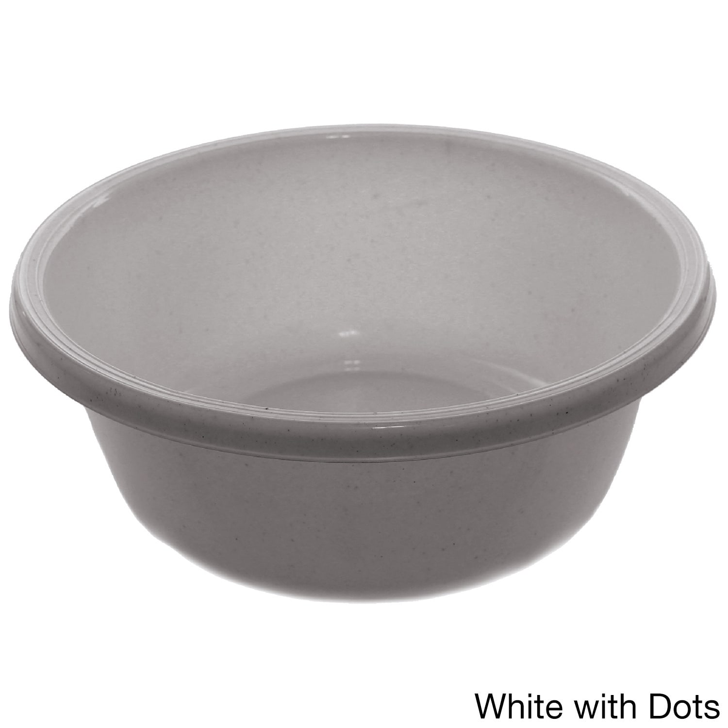 black plastic wash basin