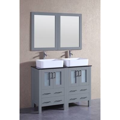 48" Bosconi AGR224RCBG Double Vanity