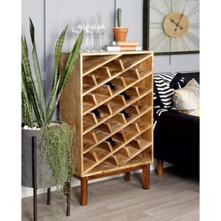 Benzara Wine Racks Online At Our Best Kitchen Studio 350 Wood Wine Rack 24 Inches Wide 40 High