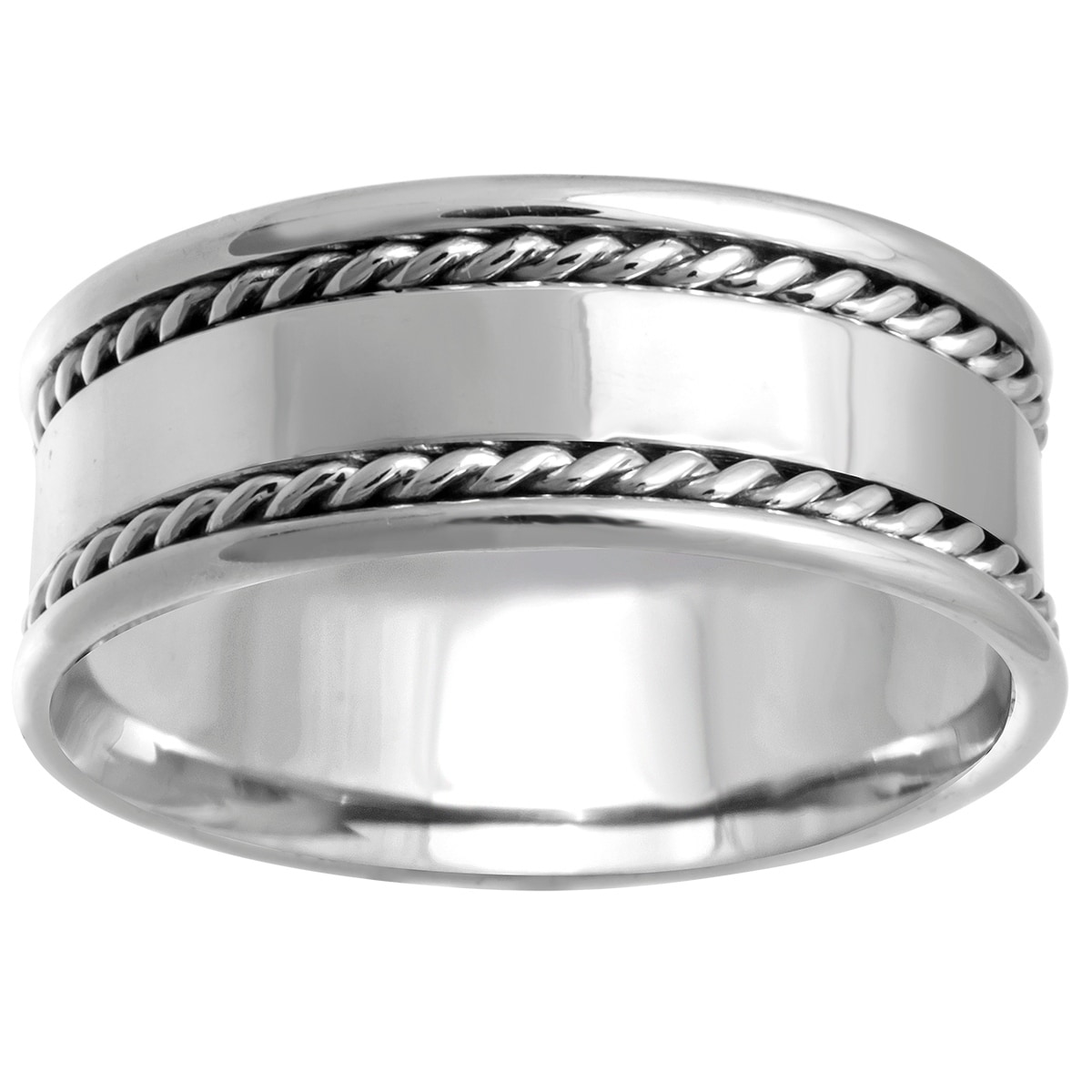 Shop 14k White Gold Flat Design Rope 