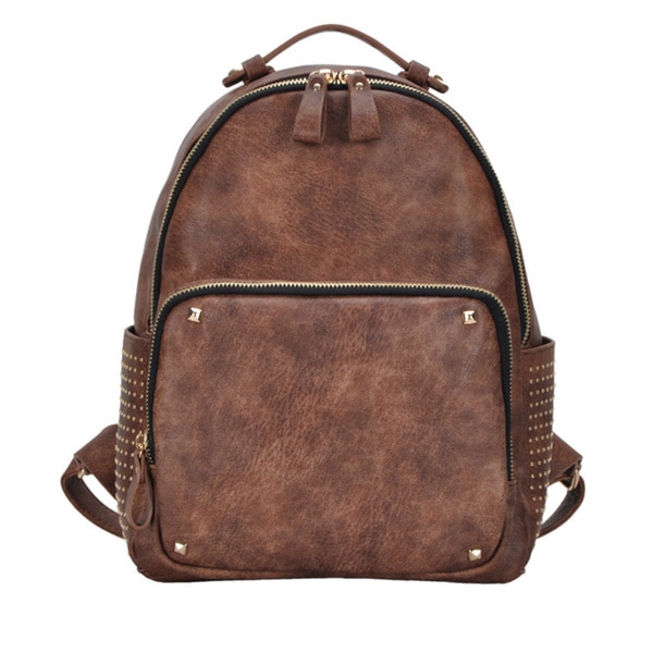 GG Gold Studded Fashion Backpack