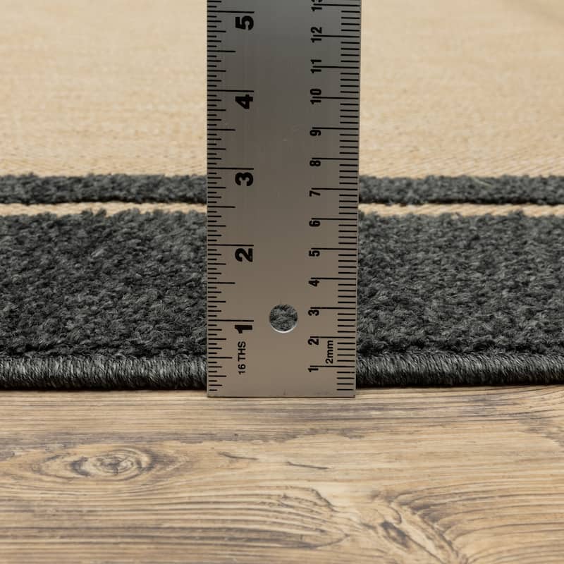 Style Haven Cara Mixed Pile Classic Bordered Indoor-Outdoor Area Rug