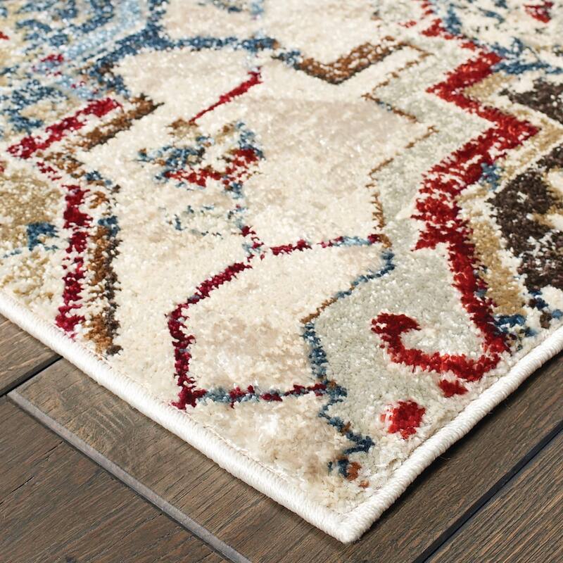 Style Haven Emberly Antiqued All-over Medallions Area Rug