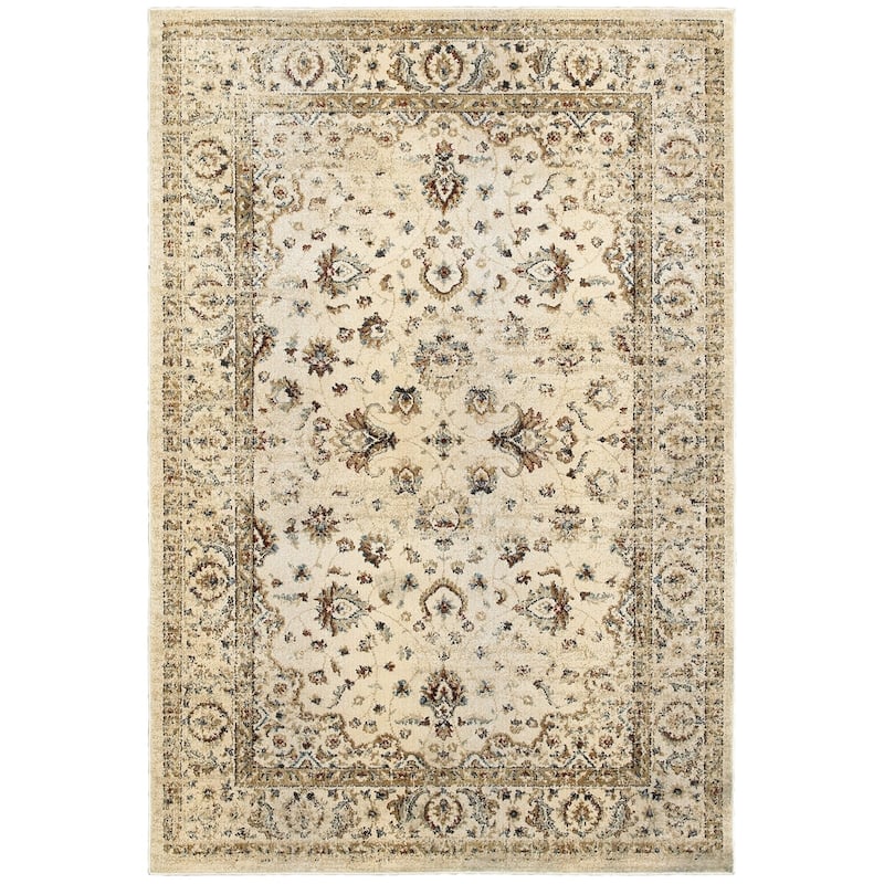 Style Haven Echo Arabesque Distressed Traditional Area Rug