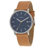 Skagen Men S Hagen Skw Silver Leather Quartz Fashion Skagen Men S Hagen Skw Silver Leather Quartz Fashion