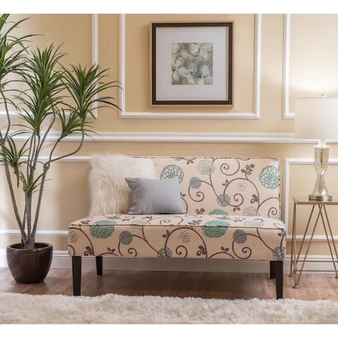 Dejon Modern Floral Upholstered Fabric Love Seat by Christopher Knight Home - 30.25" L x 50.00" W x 32.00" H