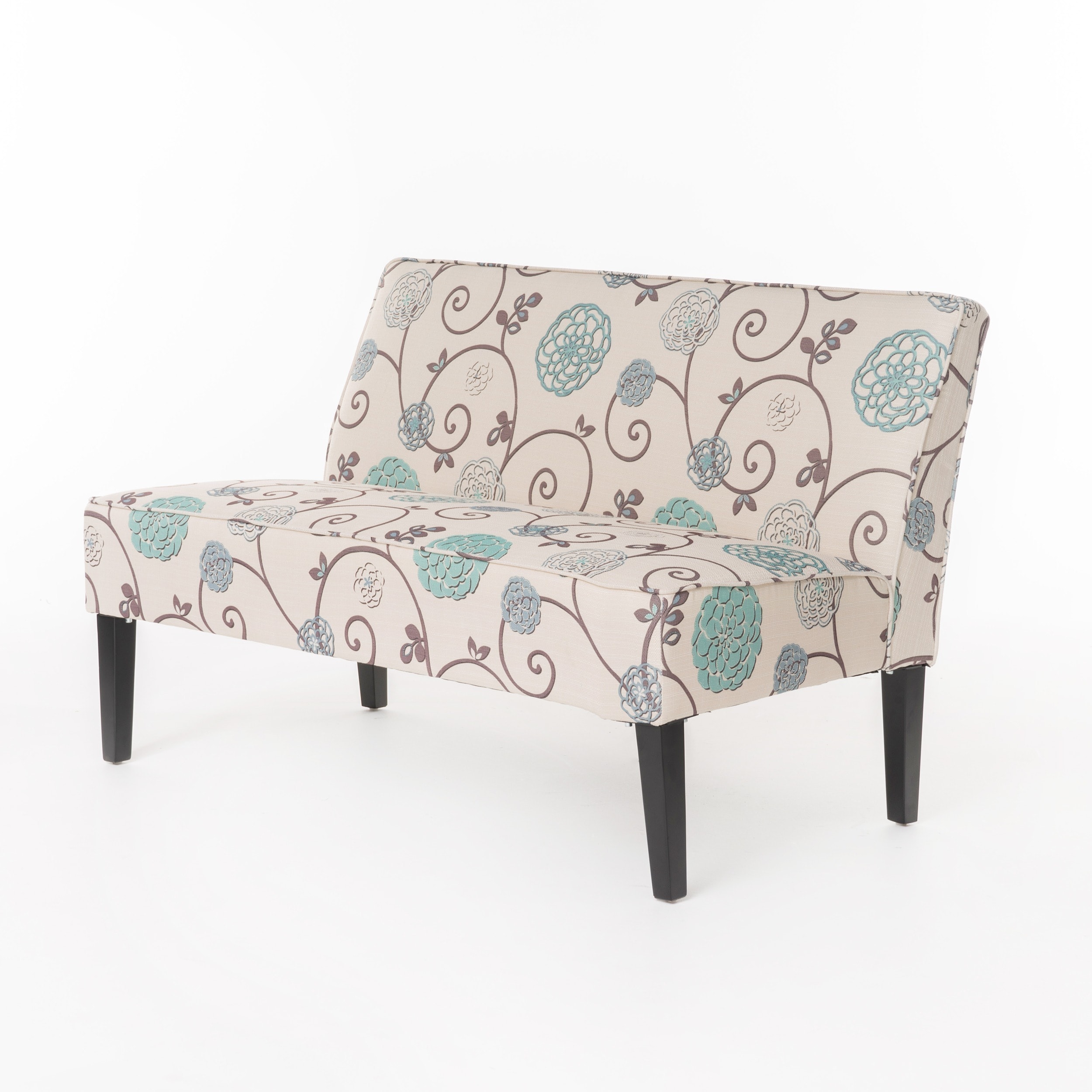 Hollywood Decor Floresti Modern Sofa /& Loveseat Set Upholstered in Beige Fabric