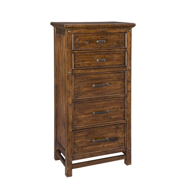 Wolf Creek Rustic Vintage Acacia 5-Drawer Lingerie Chest