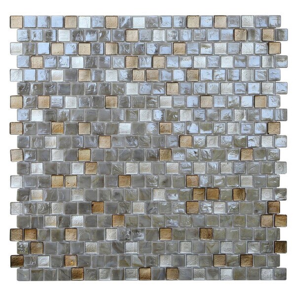 Shop Opal Abalone Offset Square Glass Mosaic Tile (Pack of ...