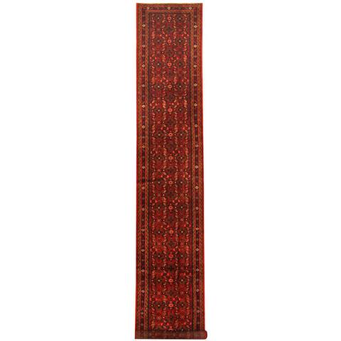 HERAT ORIENTAL Handmade One-of-a-Kind Hamadan Wool Runner - 2'9 x 16'