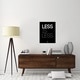 Naxart Studio 'Less Is Less Poster Black' Stretched Canvas Wall Art ...