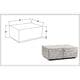 preview thumbnail 6 of 8, White Patina Coconut Shell Rectangular Coffee Table by East at Main